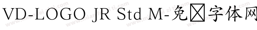 VD-LOGO JR Std M字体转换